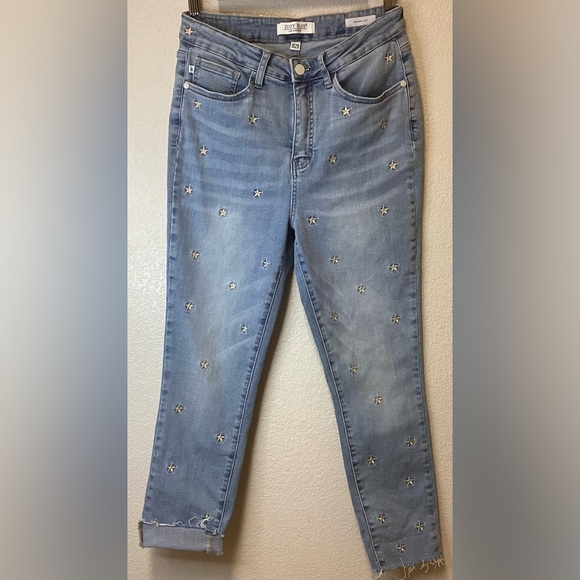 Judy Blue Denim - Judy Blue jeans star faded skinny fit